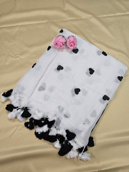 Mulcotton Embroidery saree