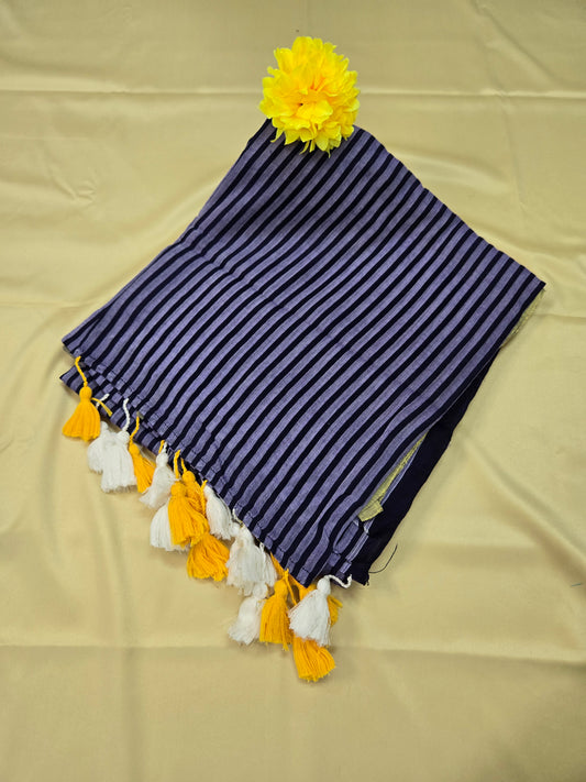 Mulcotton New Stripe Saree
