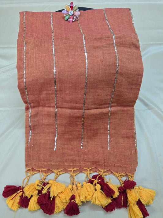 Mulcotton Sequence saree