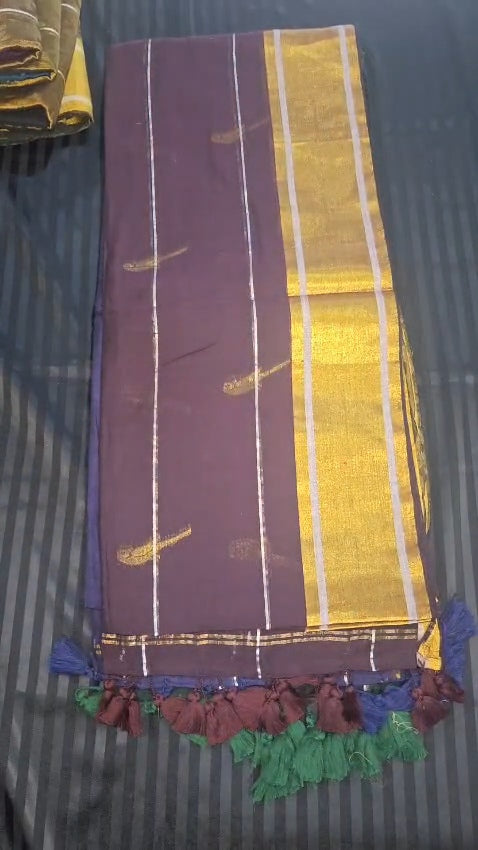 Chidiya mulcotton saree