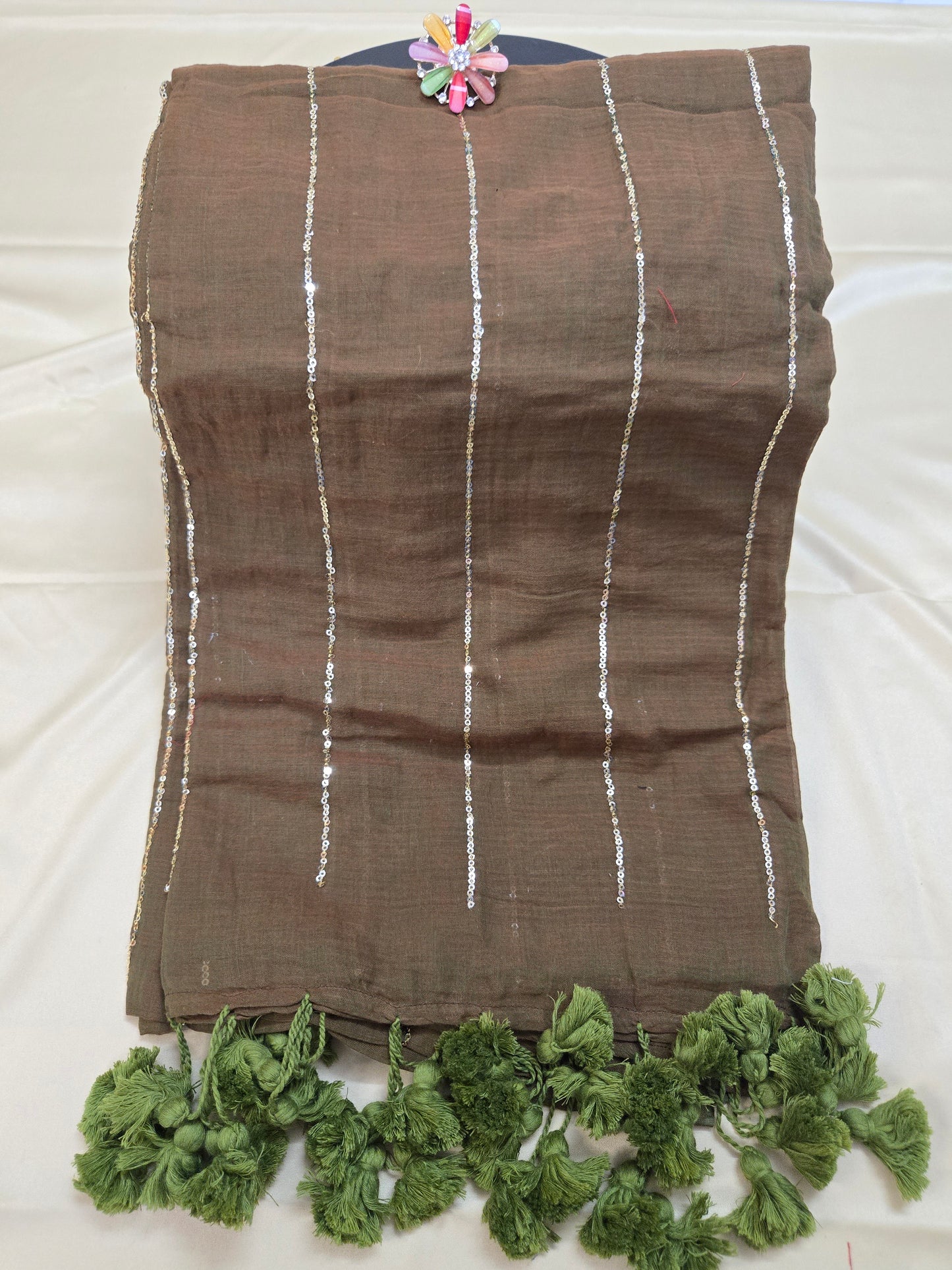 Mulcotton Sequence saree