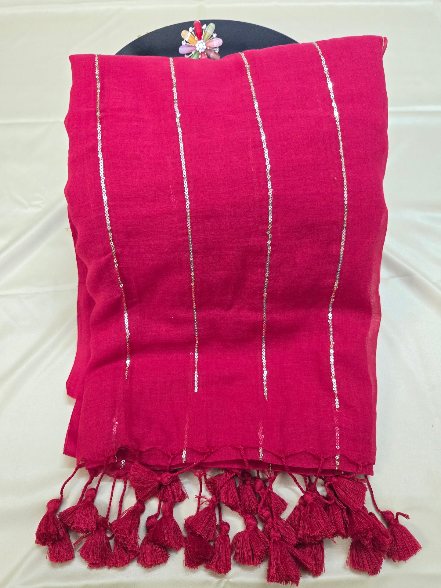 Mulcotton Sequence saree