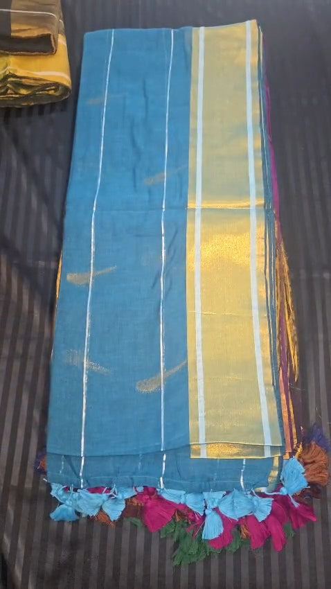 Chidiya mulcotton saree
