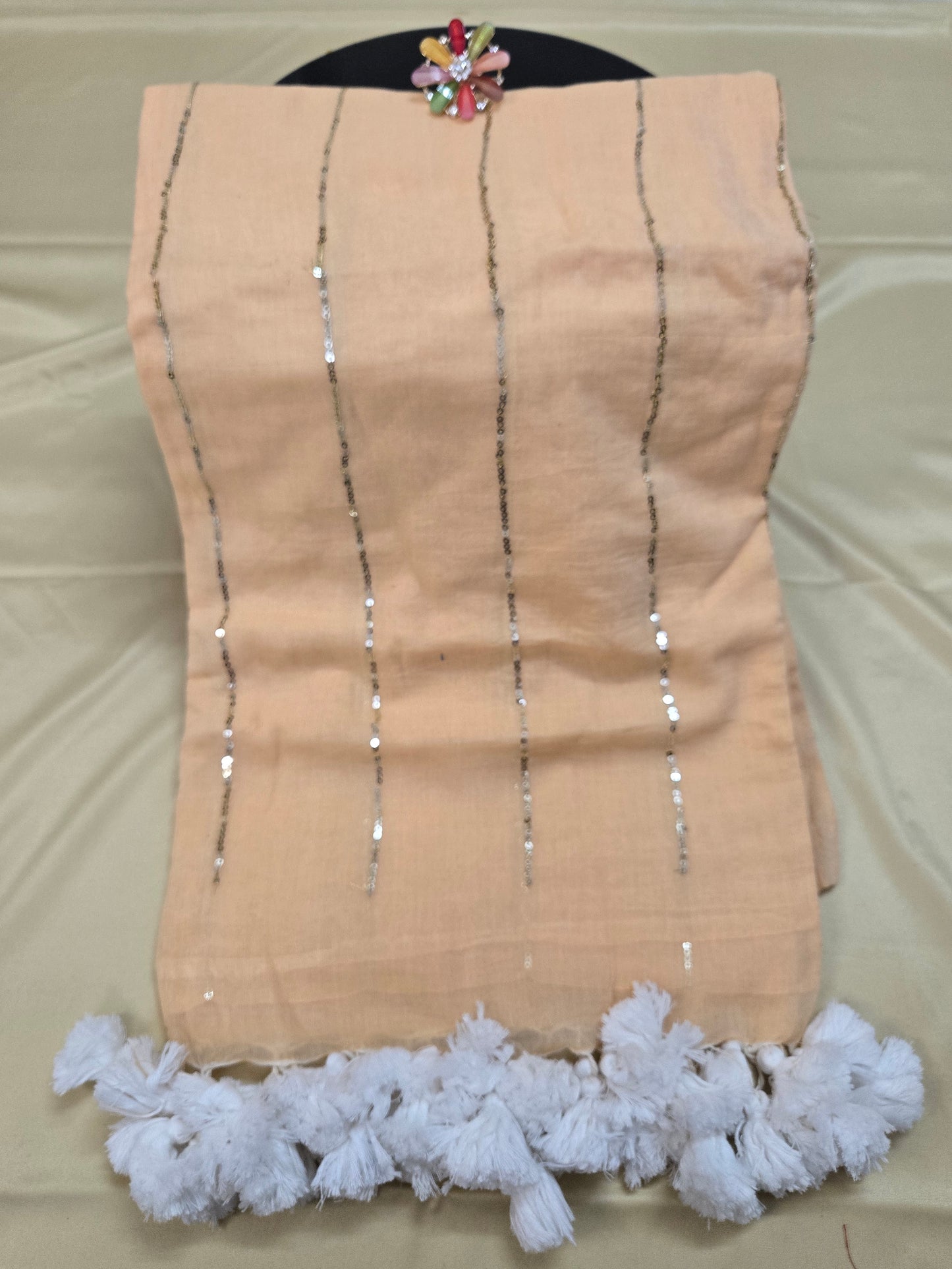 Mulcotton Sequence saree