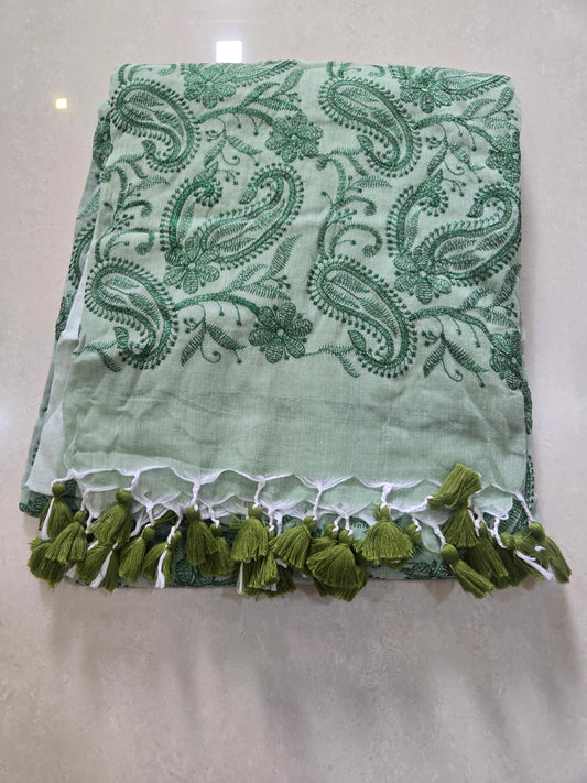 Chikankari Mulcotton Saree