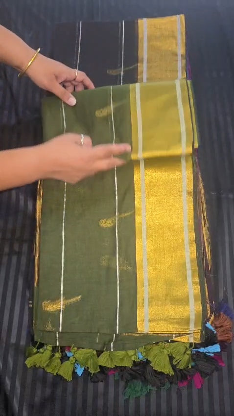 Chidiya mulcotton saree
